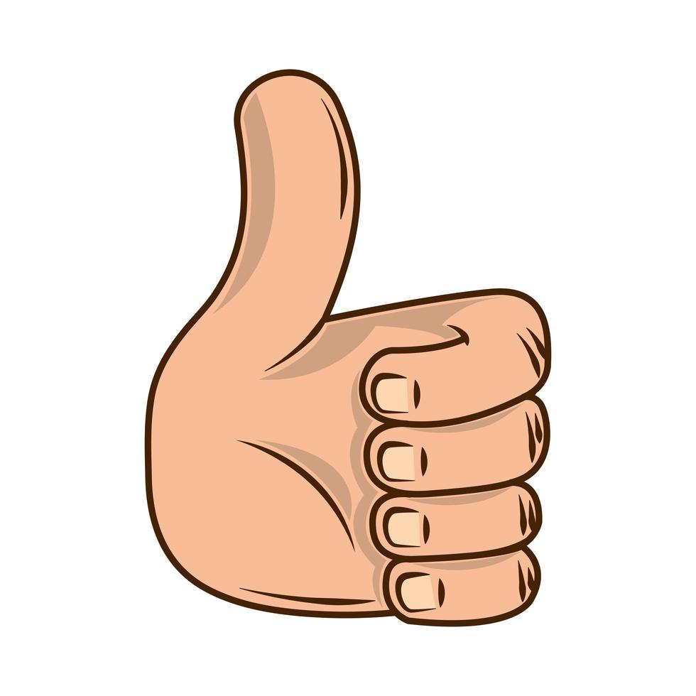 hand thumb up vector