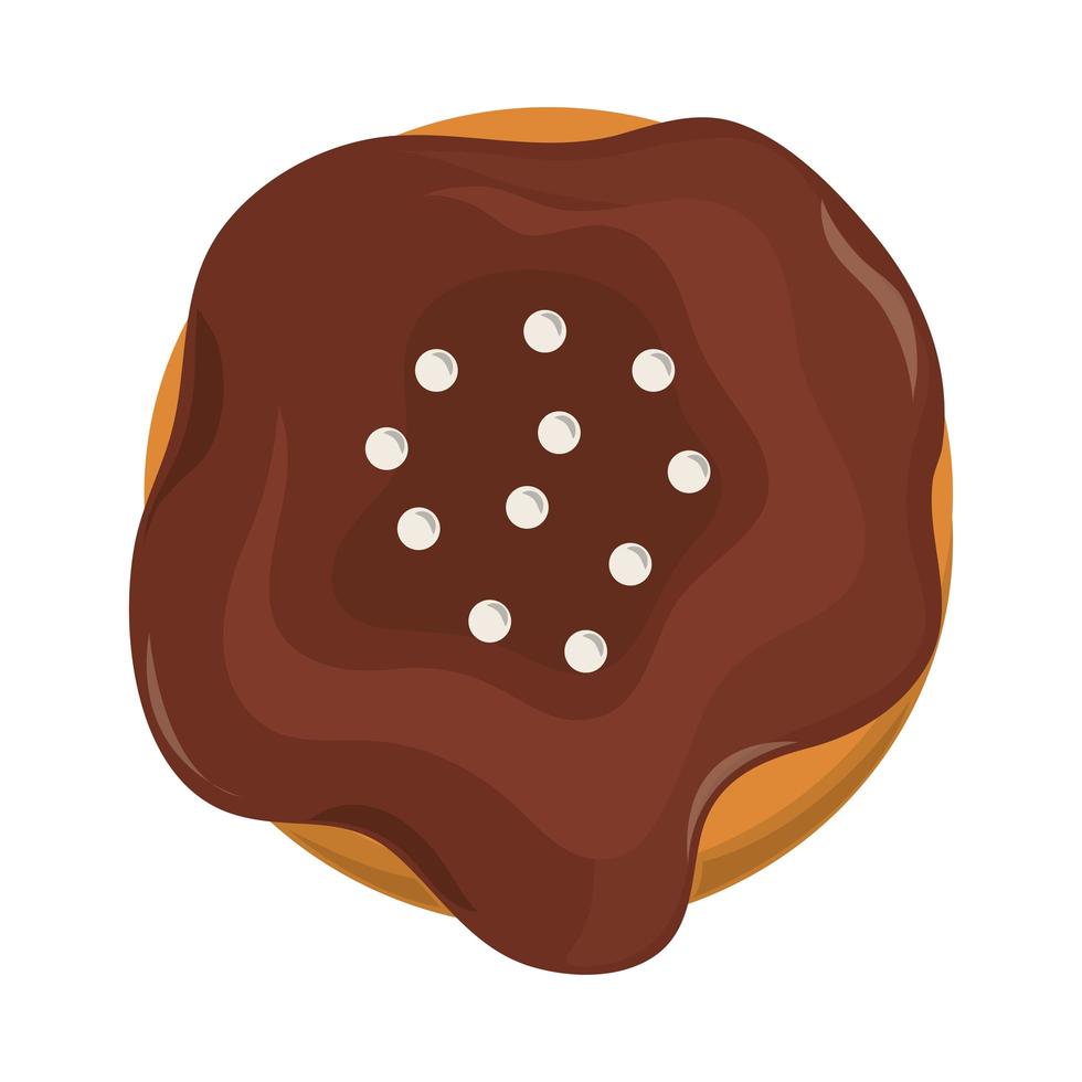 dessert chocolate cookie vector