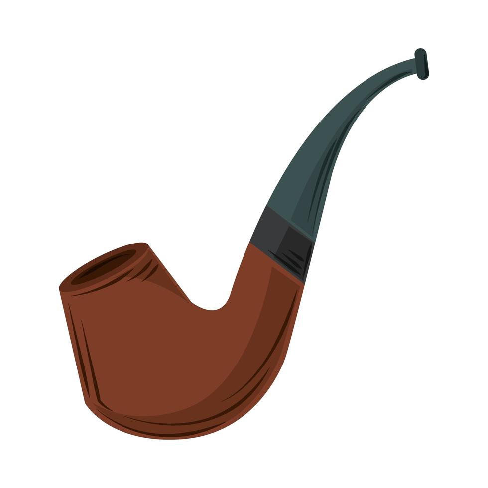 tobacco pipe icon vector