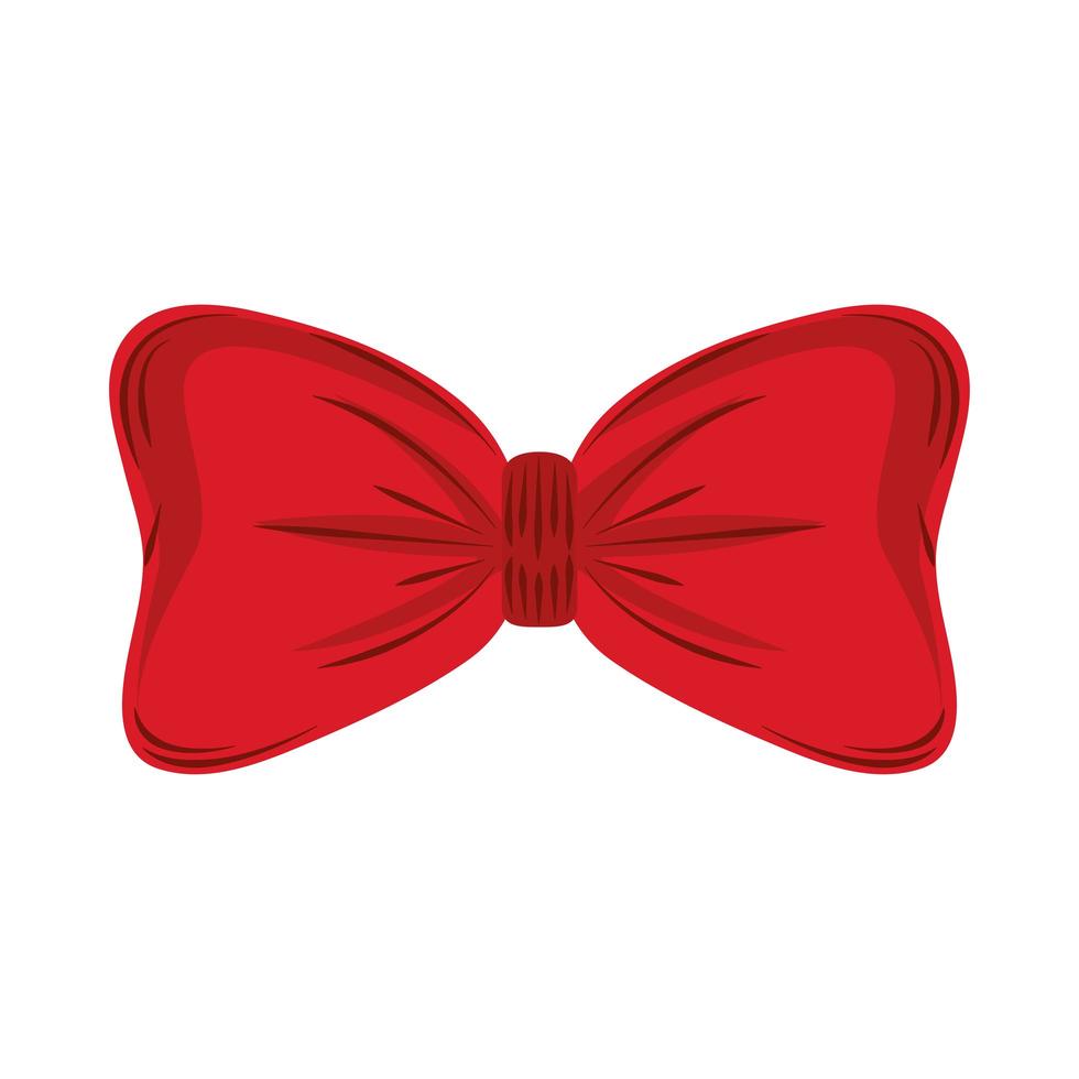 red bow tie vector