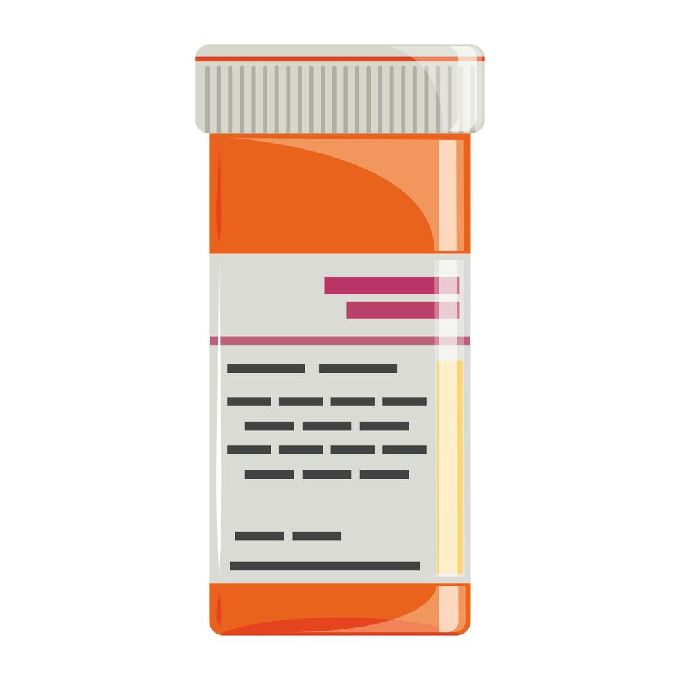 medicine prescription bottle vector