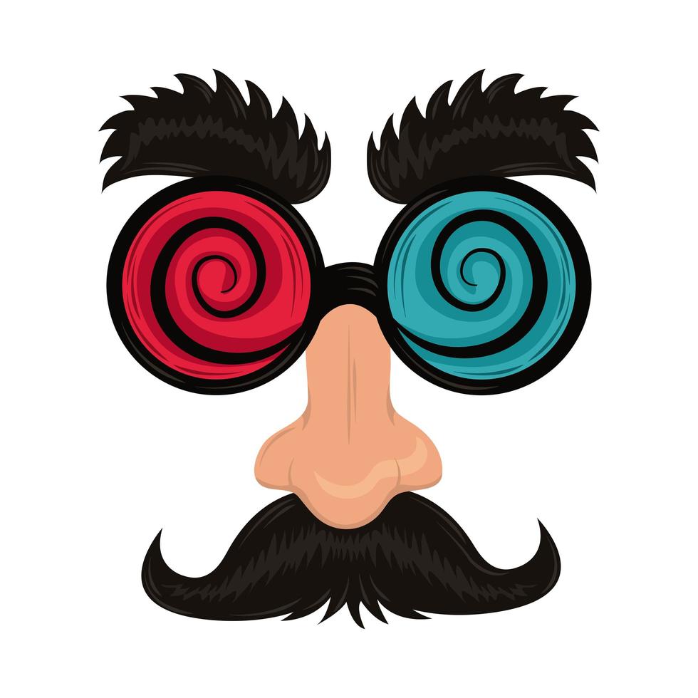 fools day mask vector