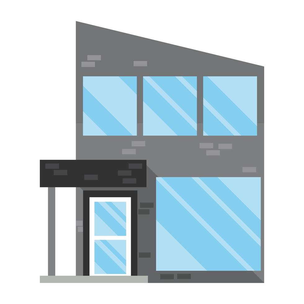 modern building facade vector