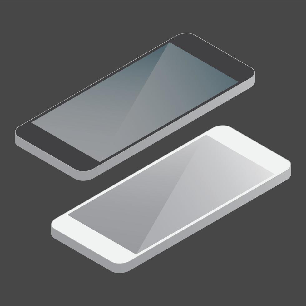 smartphone maqueta objeto vectorial vector