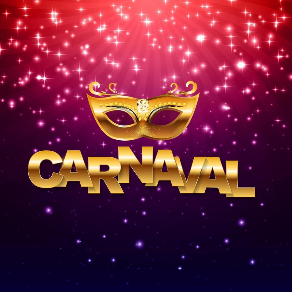 Carnival banner with bunting flags and flying balloons vector