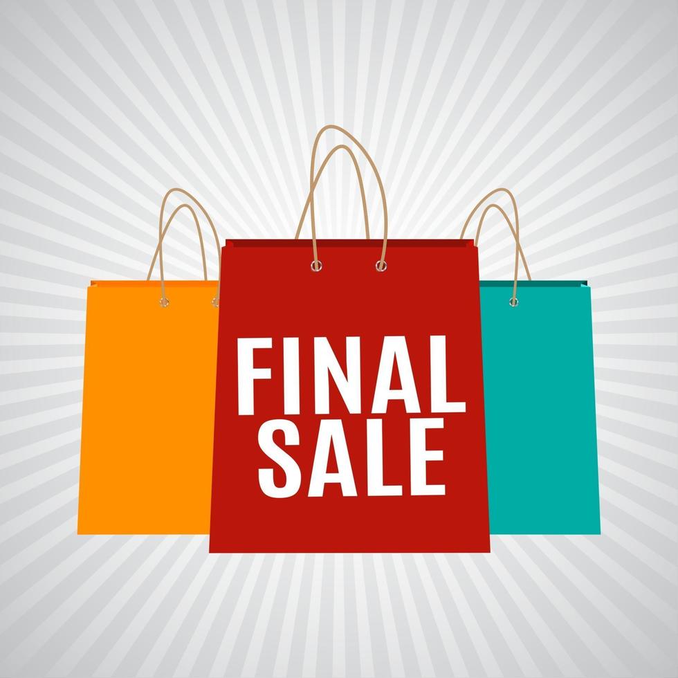 Final sale banner poster vector