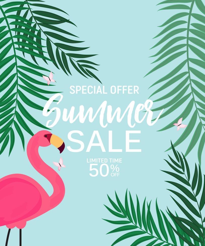 Abstract Summer Sale Background vector