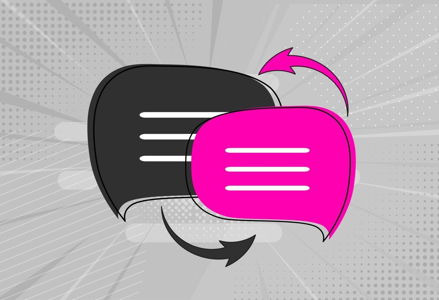 Language translation icon concept with speech bubble vector