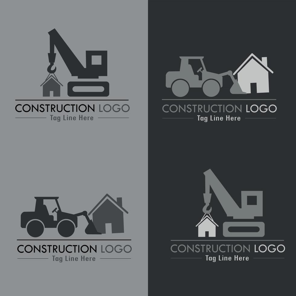 plantilla de logotipo de construcción vector