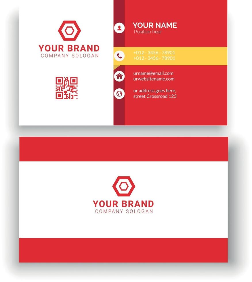 Creative business card template design vector