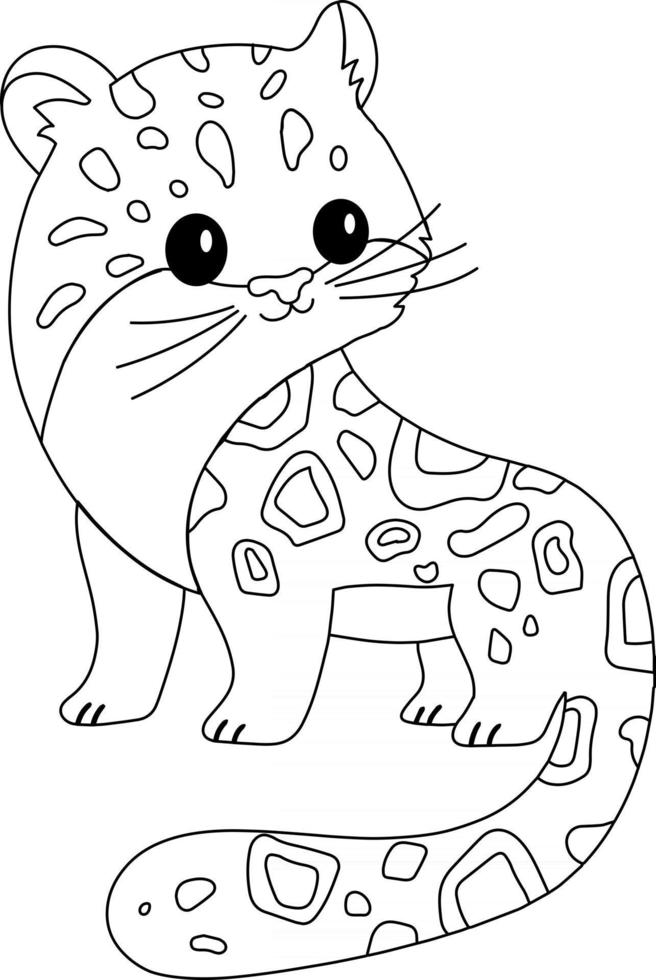 Snow Leopard Kids Coloring Page Great for Beginner Coloring ...