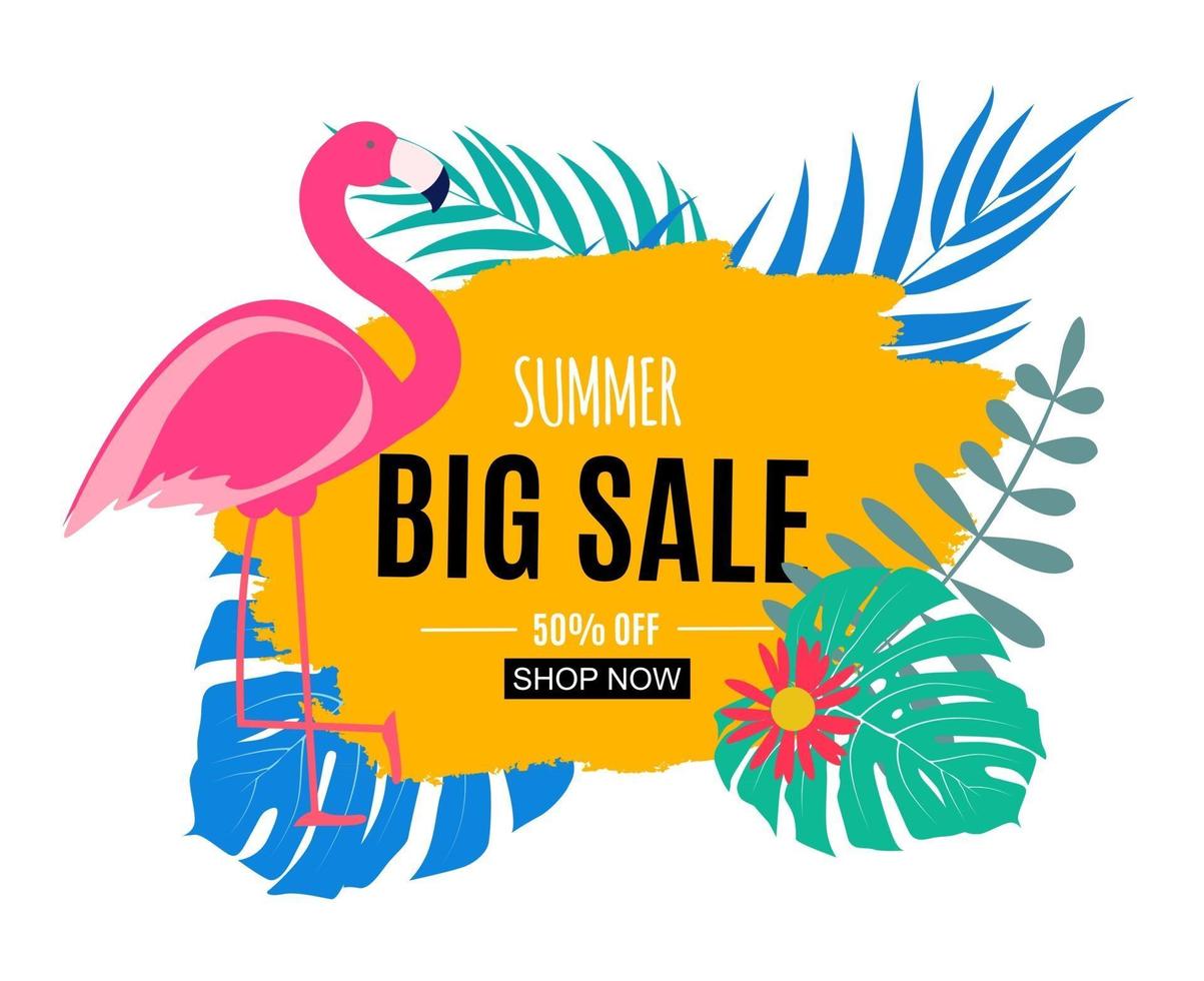 Abstract Summer Sale Background vector