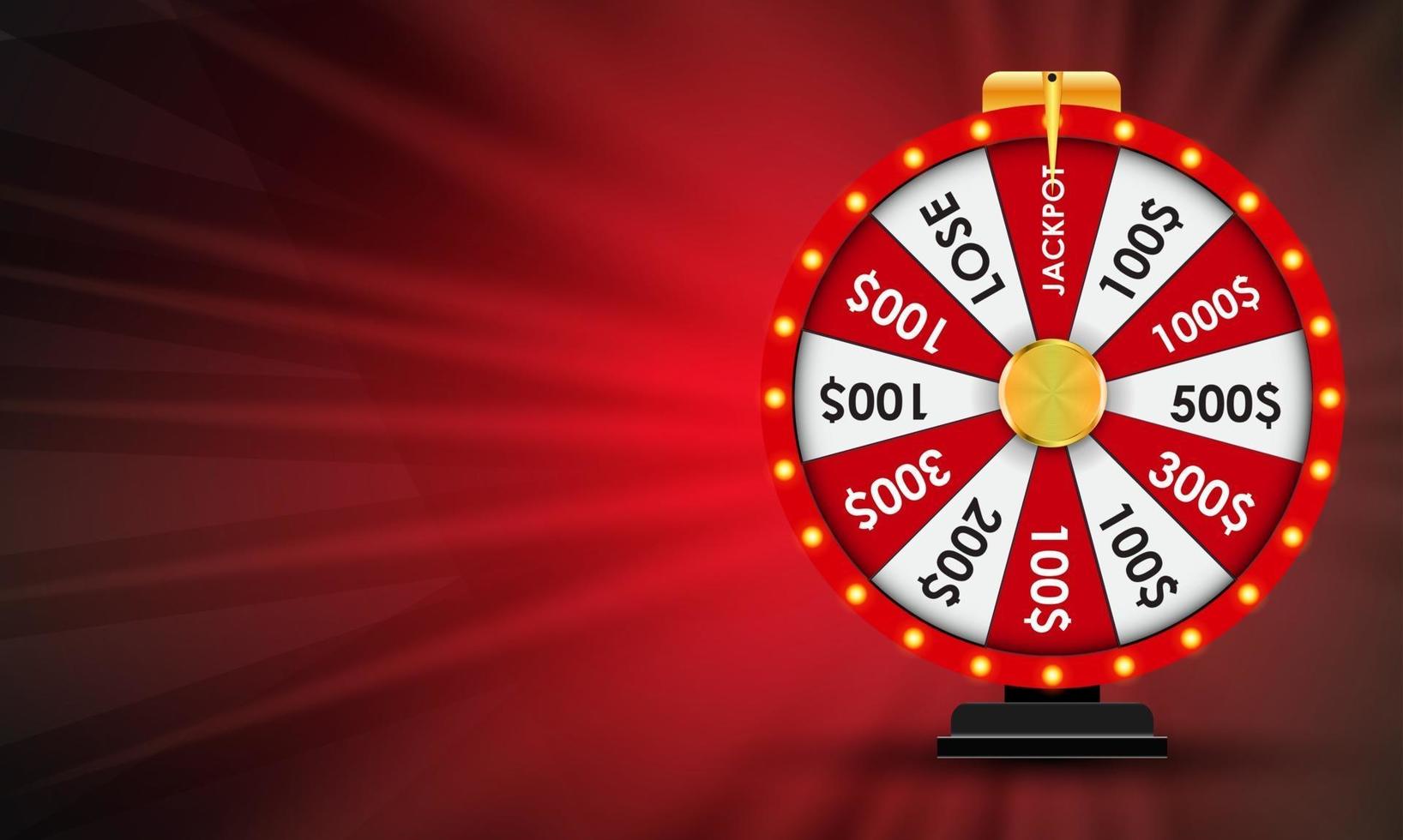 Wheel of Fortune Lucky background vector