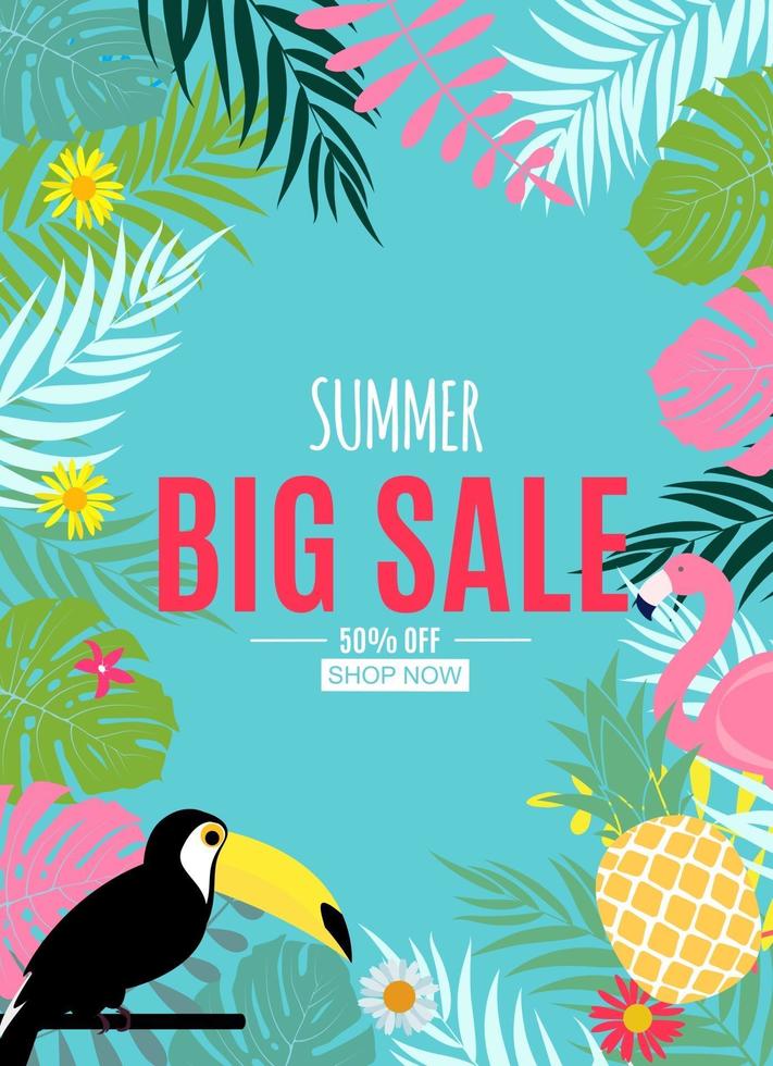 Abstract Summer Sale Background vector