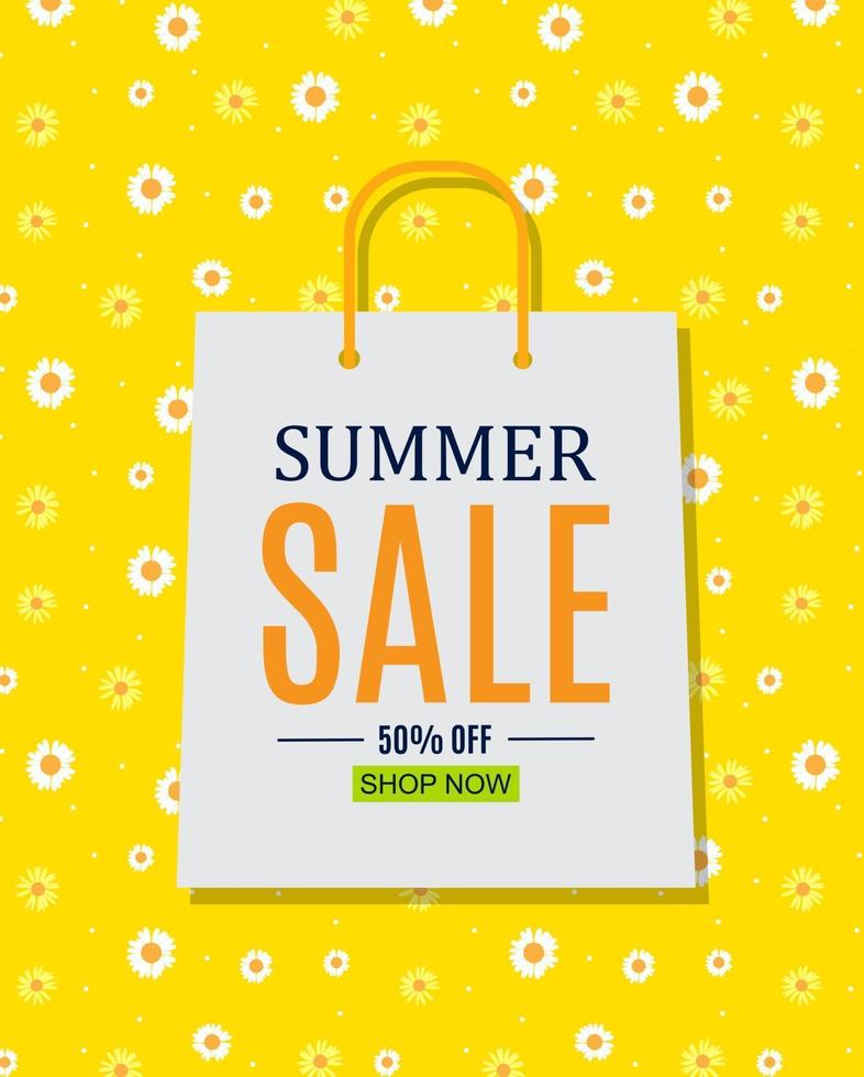 Abstract Summer Sale Background vector