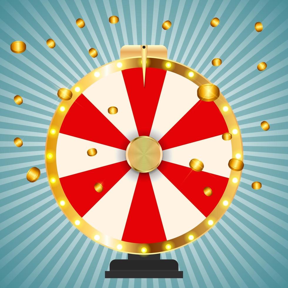 Wheel of Fortune Lucky background vector