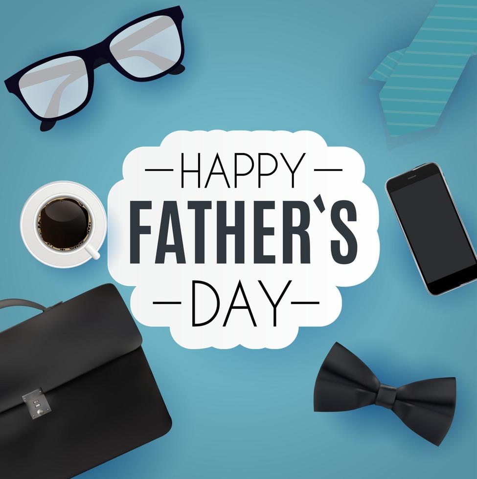 Happy Fathers Day Background Best Dad vector