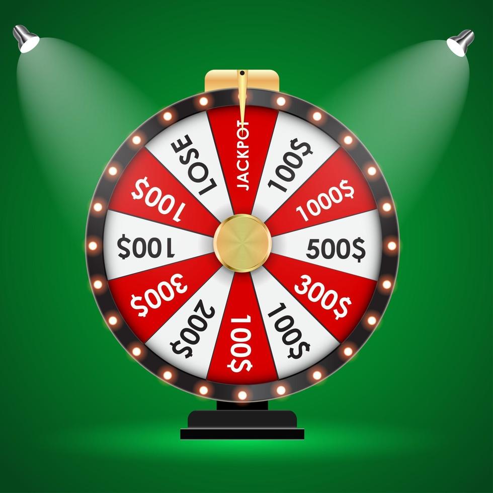 Wheel of Fortune Lucky background vector