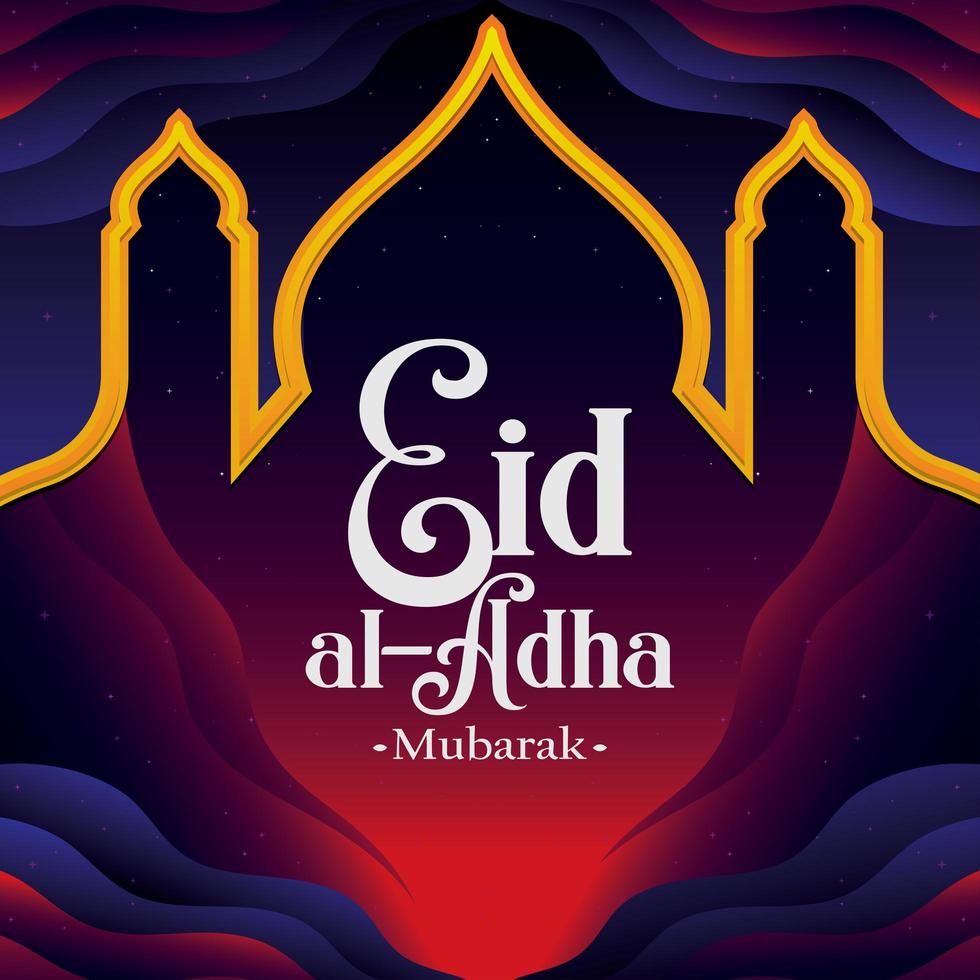 Eid Al Adha Background Concept vector