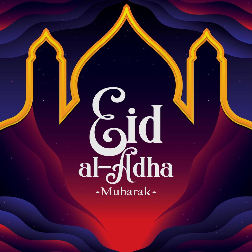 concepto de fondo de eid al adha vector