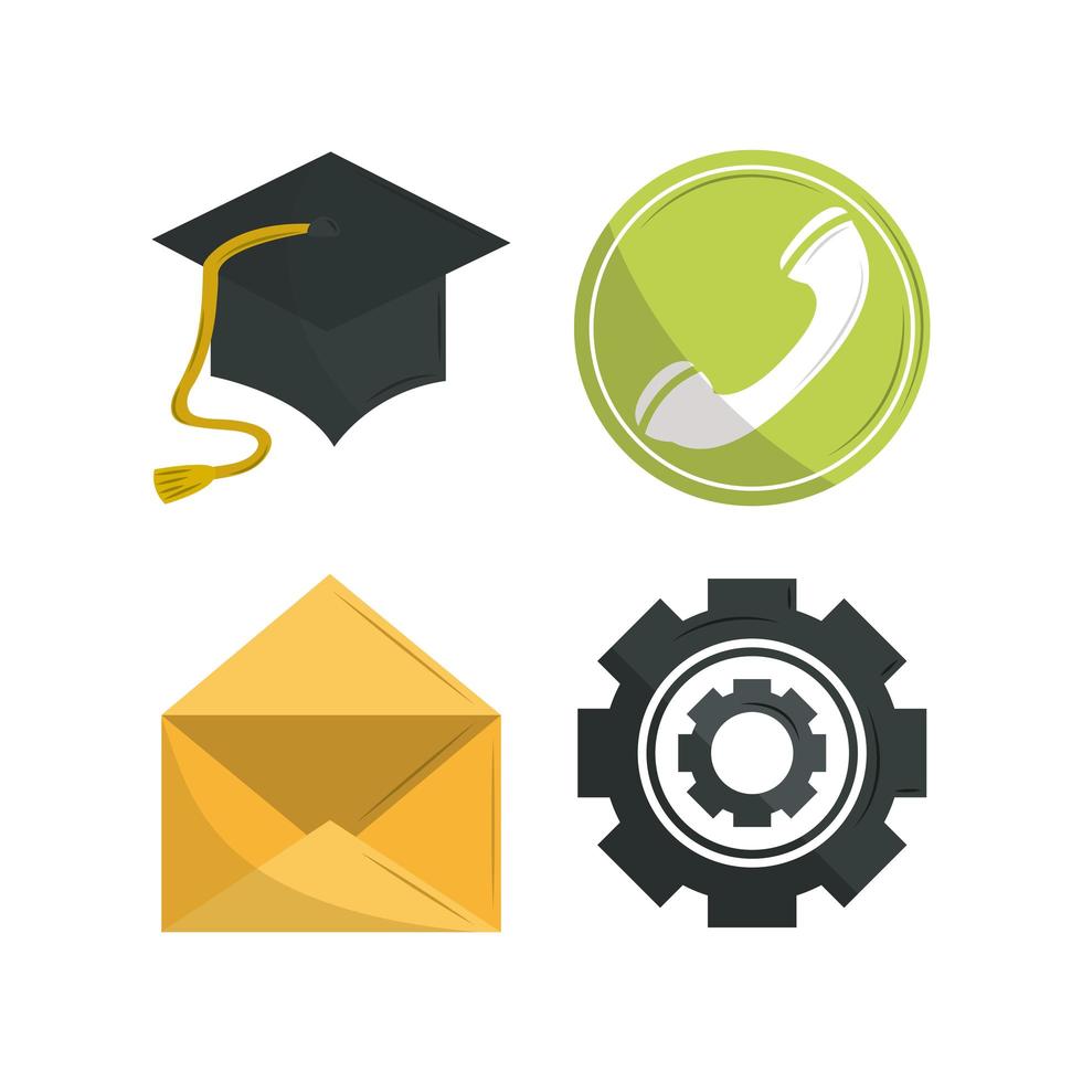 work icon set vector
