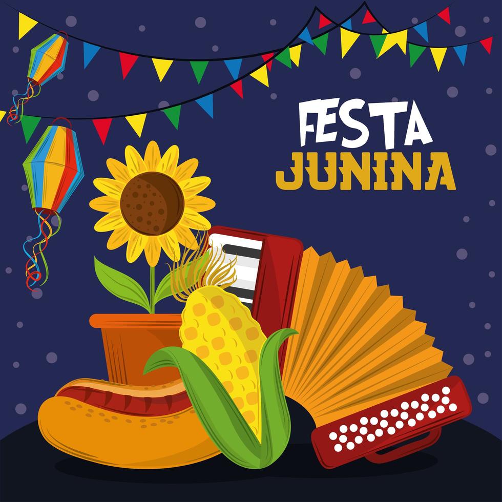 festa junina event vector