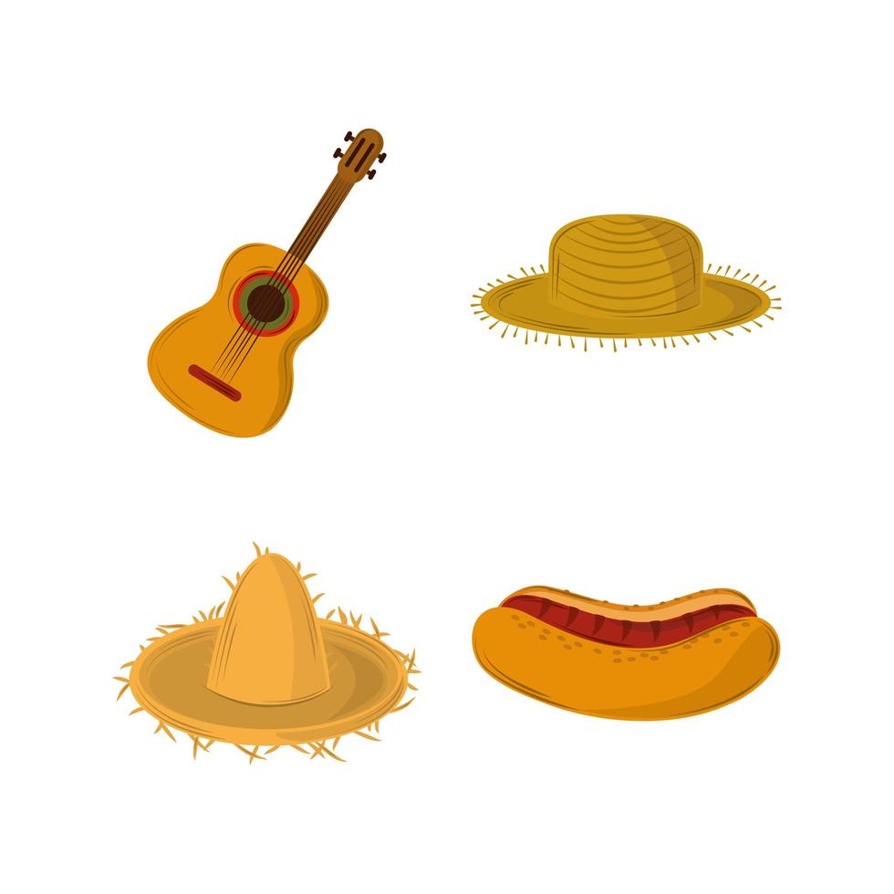 festa junina collection vector