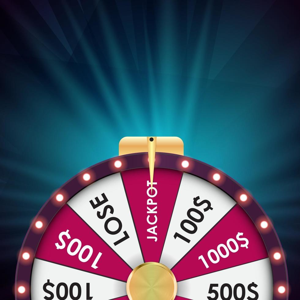 Wheel of Fortune Lucky background Vector Illustration