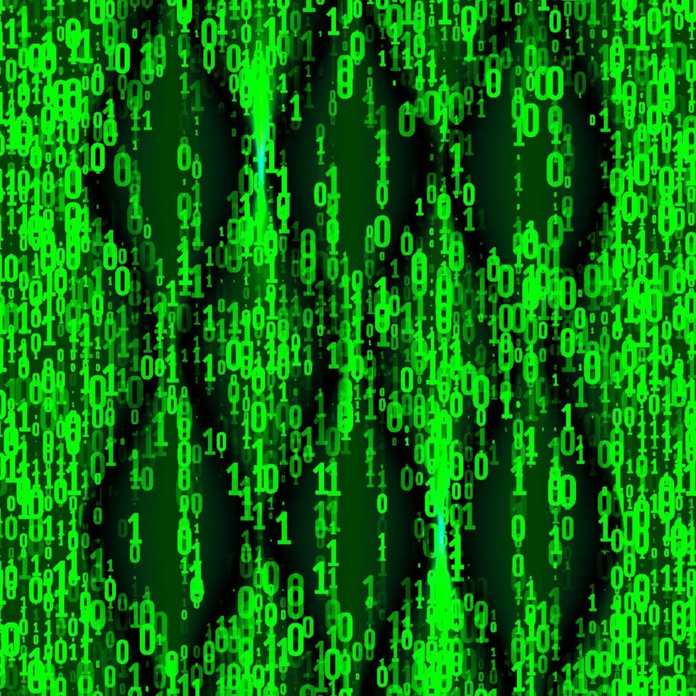 Background in a matrix style Falling random numbers vector