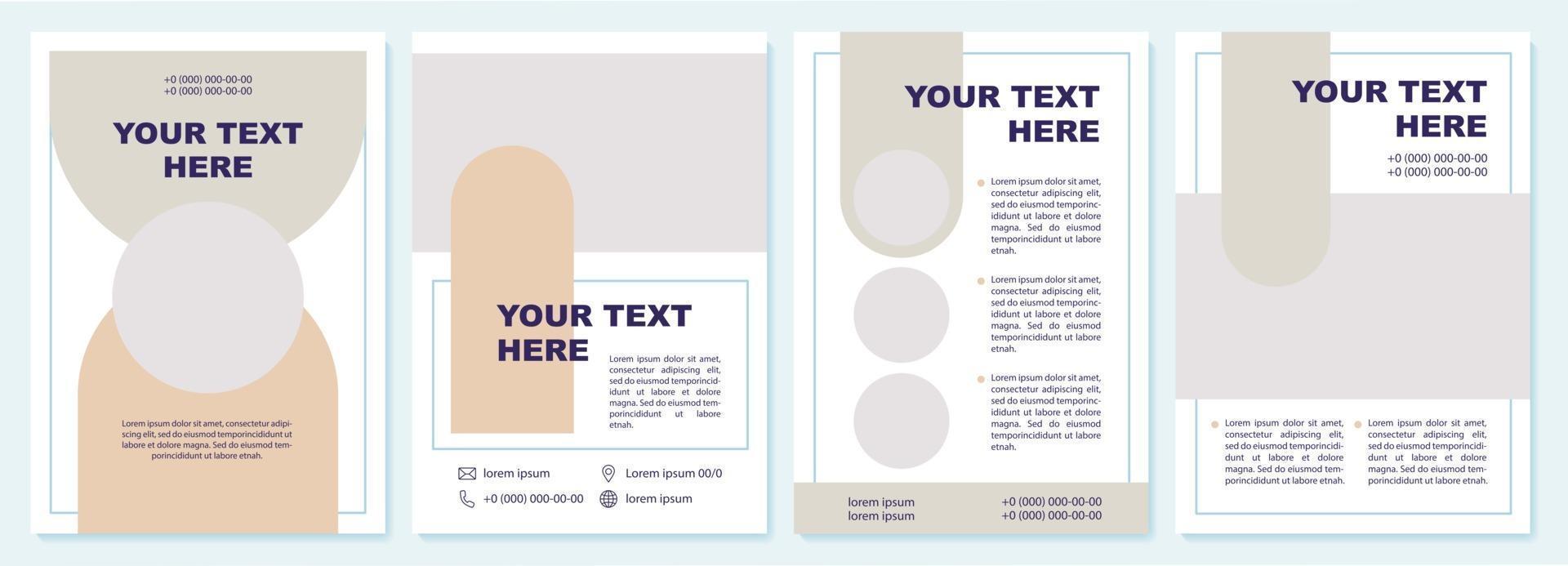 Marketing strategy brochure template vector