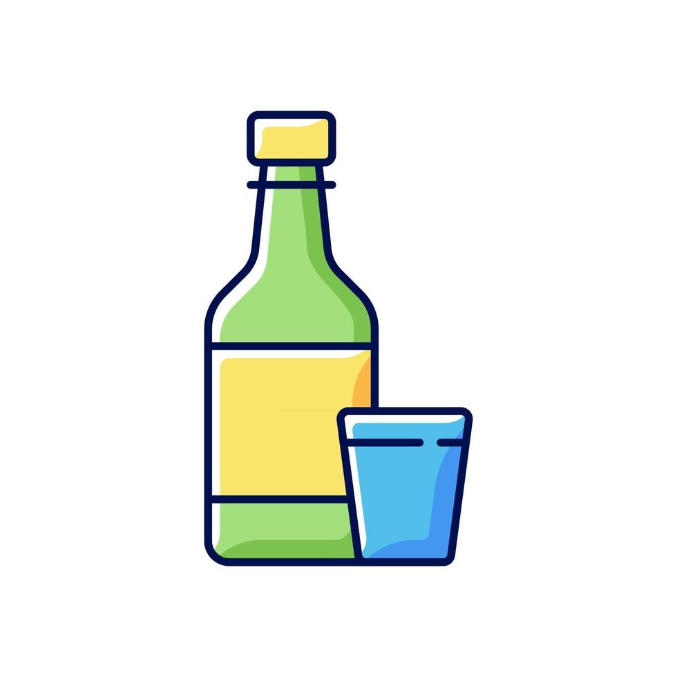 icono de color soju rgb vector