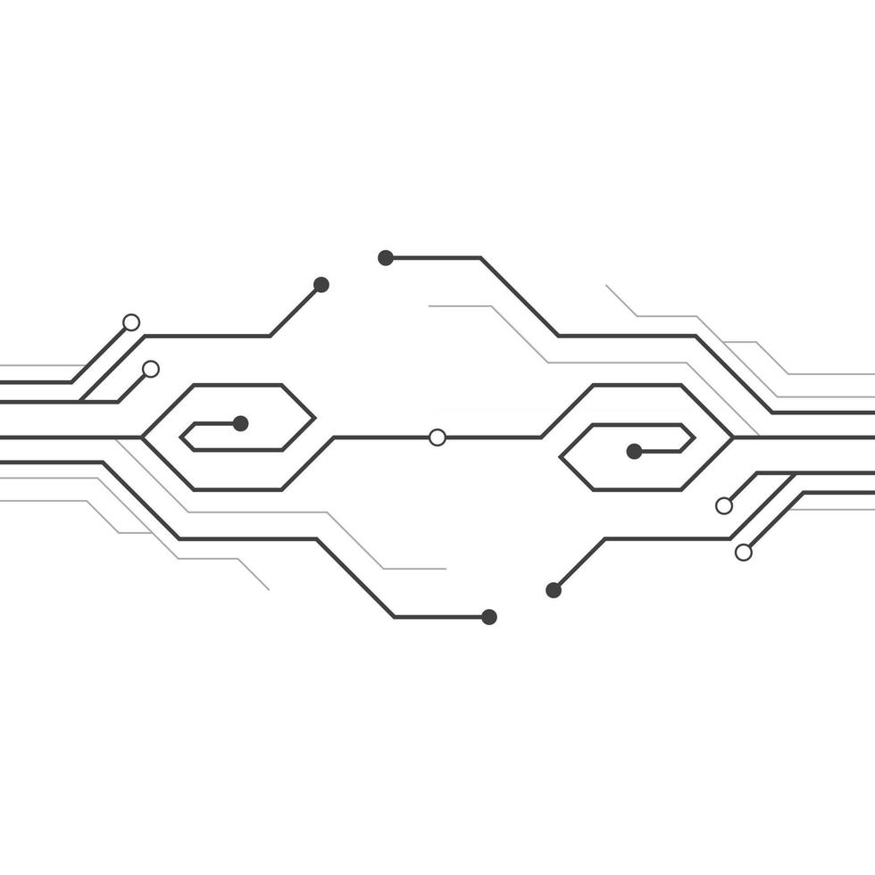 plantilla de diseño de ilustración de vector de circuito