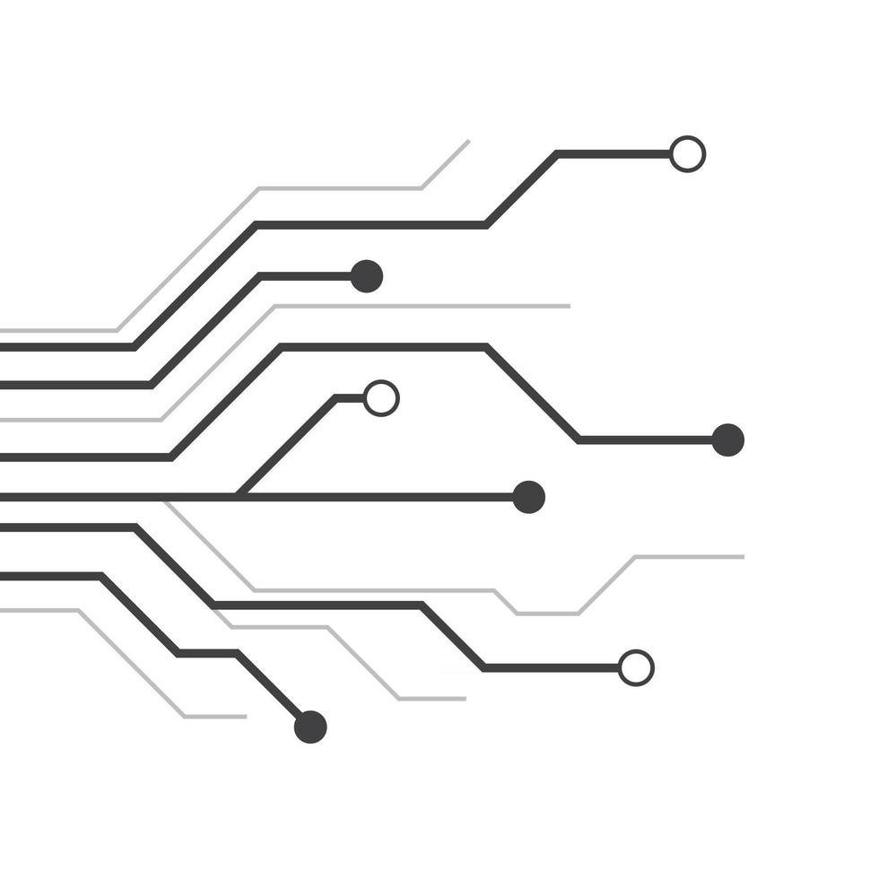 Circuit vector illustration design template