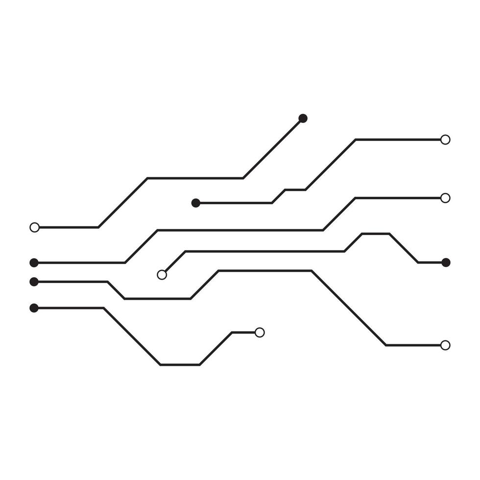 plantilla de diseño de ilustración de vector de circuito