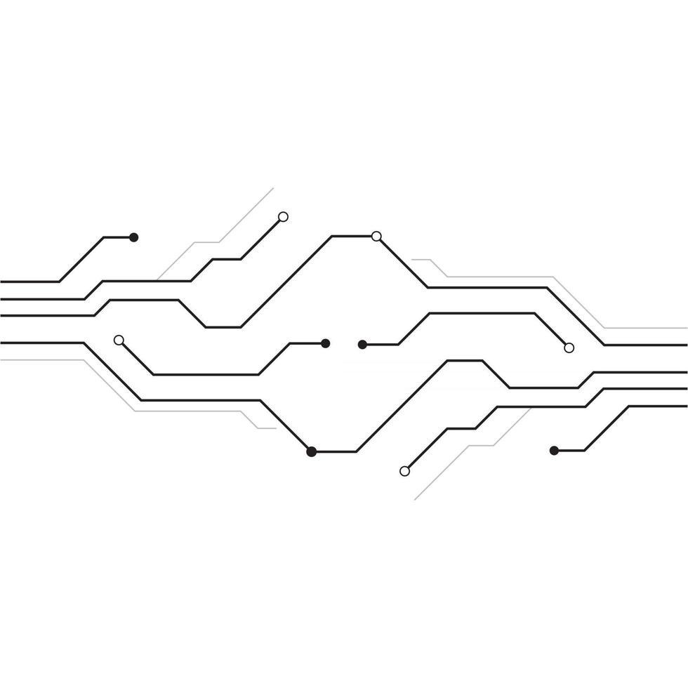 Circuit vector illustration design template