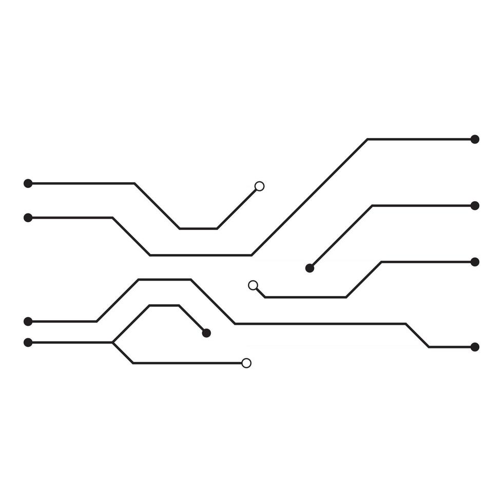 plantilla de diseño de ilustración de vector de circuito