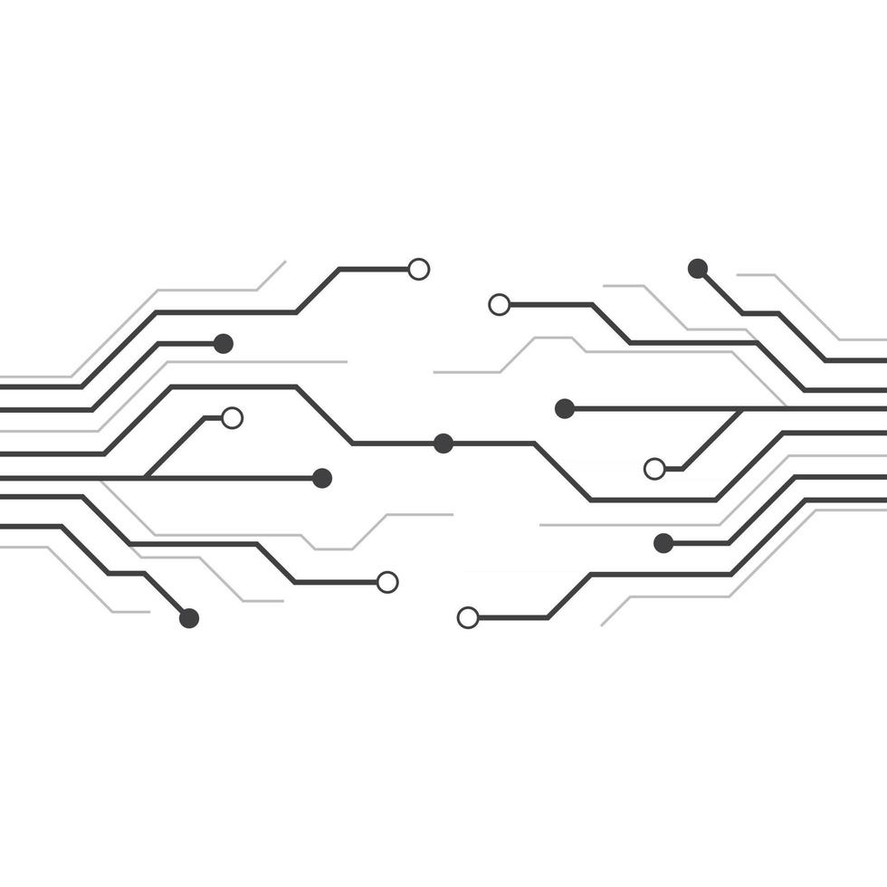 Circuit vector illustration design template