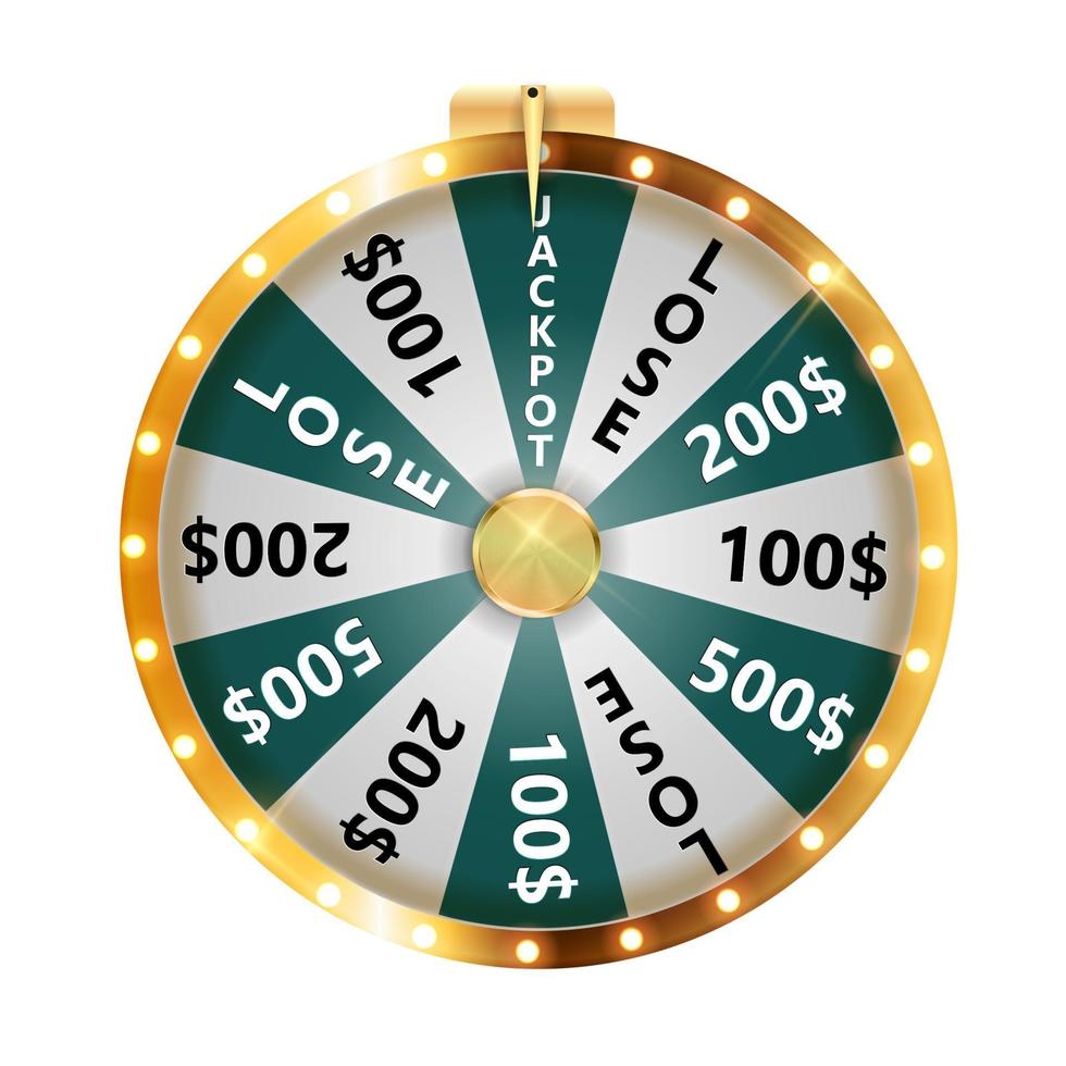 Wheel of Fortune Lucky Icon vector