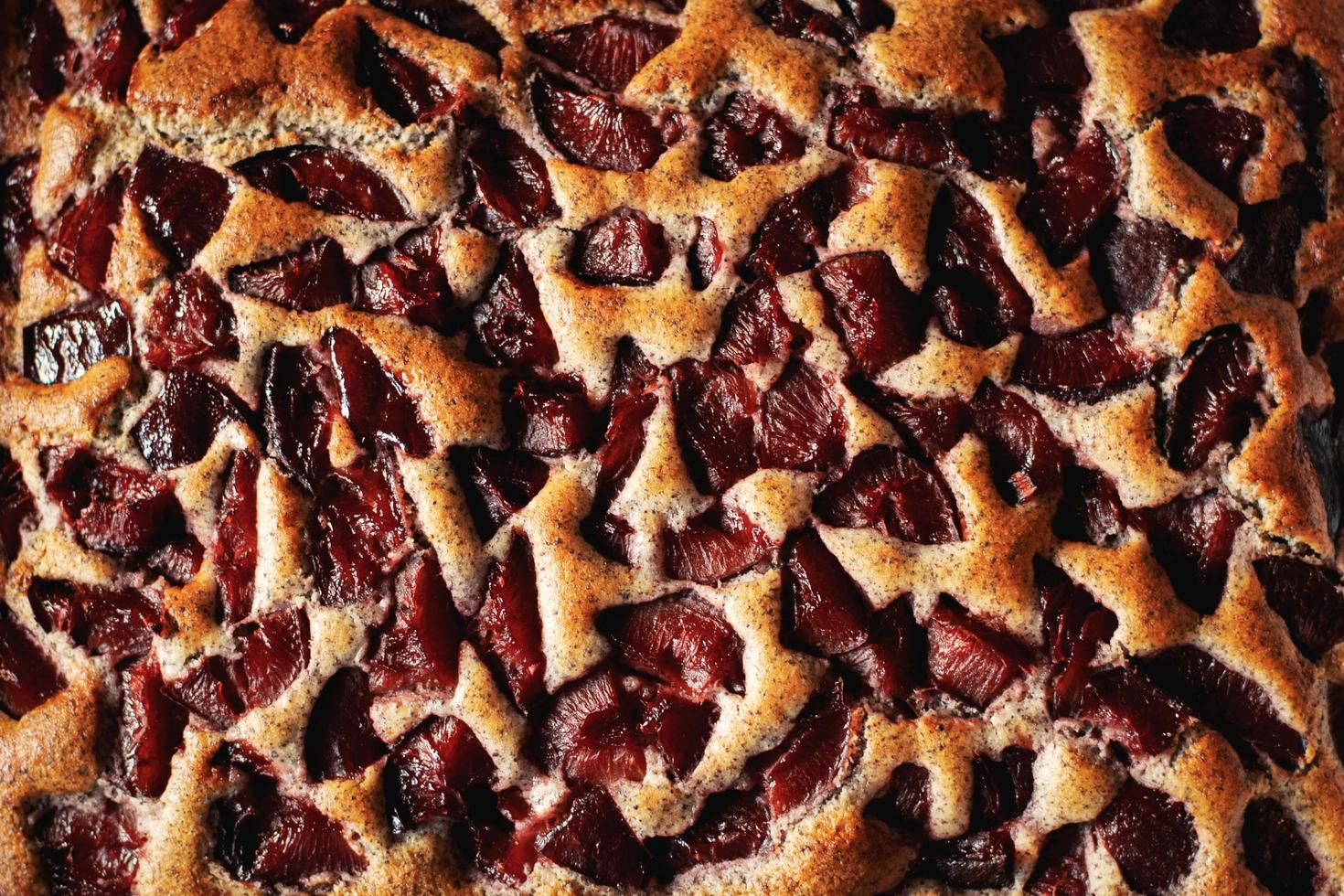 Abstract surface of plum cake photo