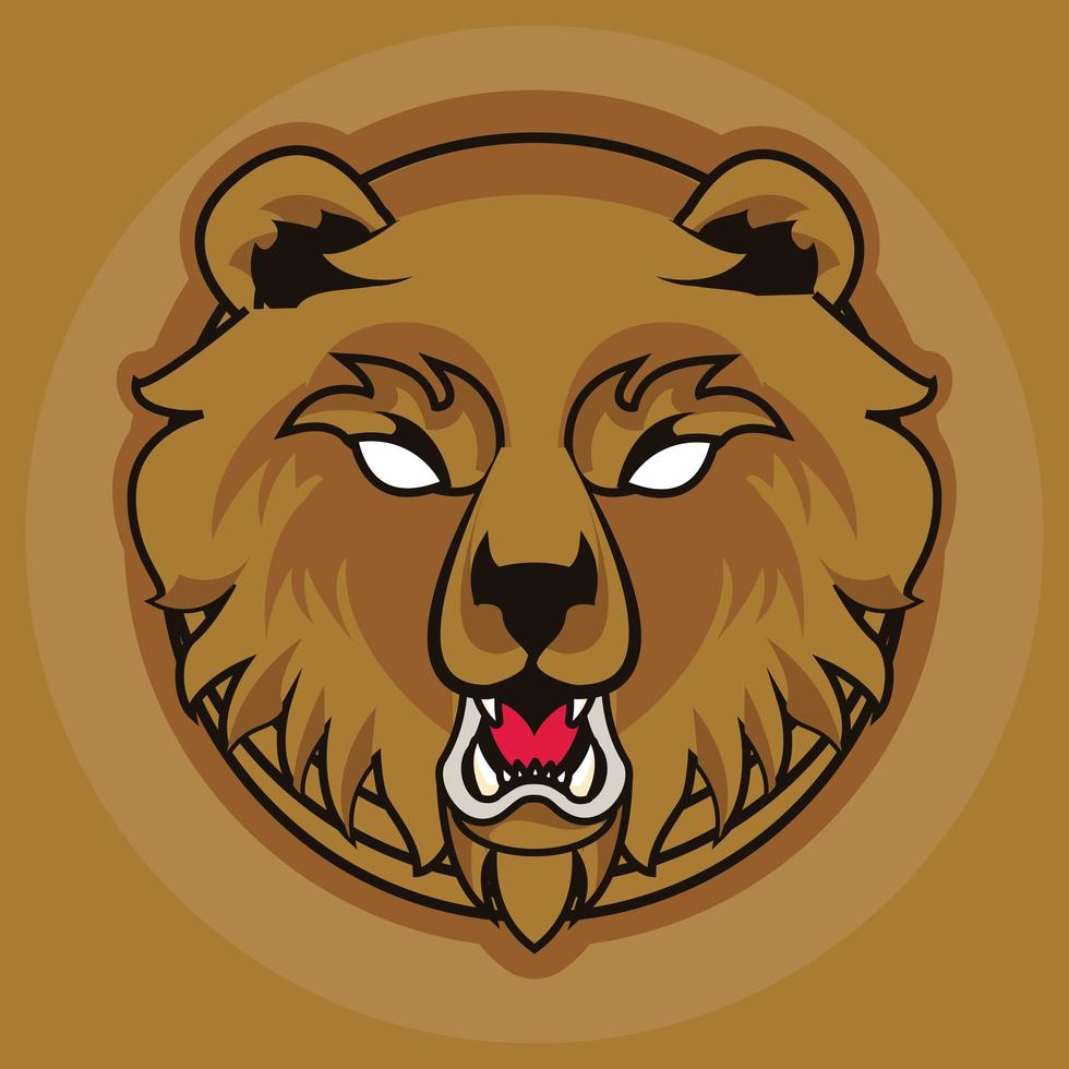 wild bear spirit creative design vector