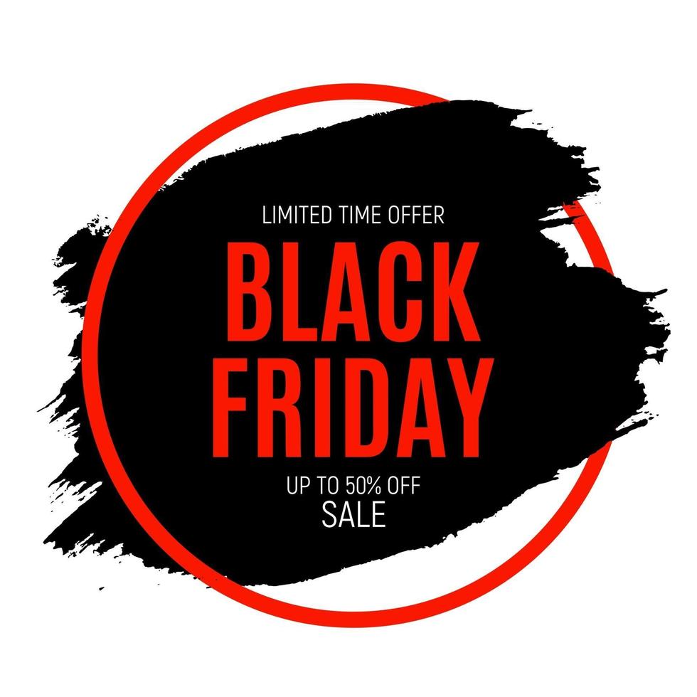 Black Friday Sale Banner Template vector