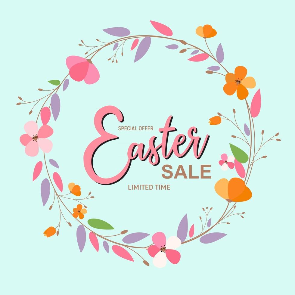 Abstract Happy Easter Background Vector Illustration