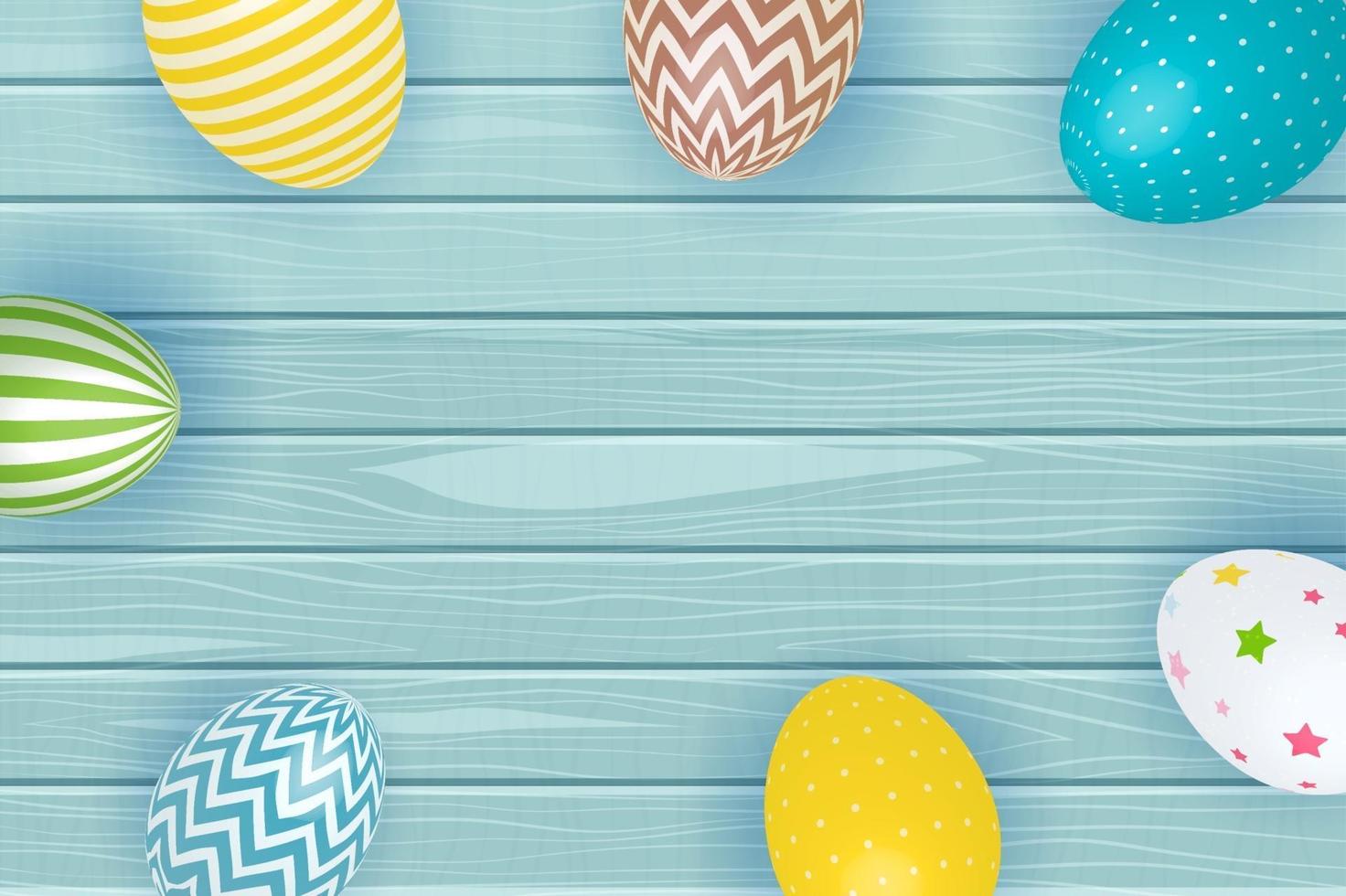 Abstract Happy Easter Background Vector Illustration