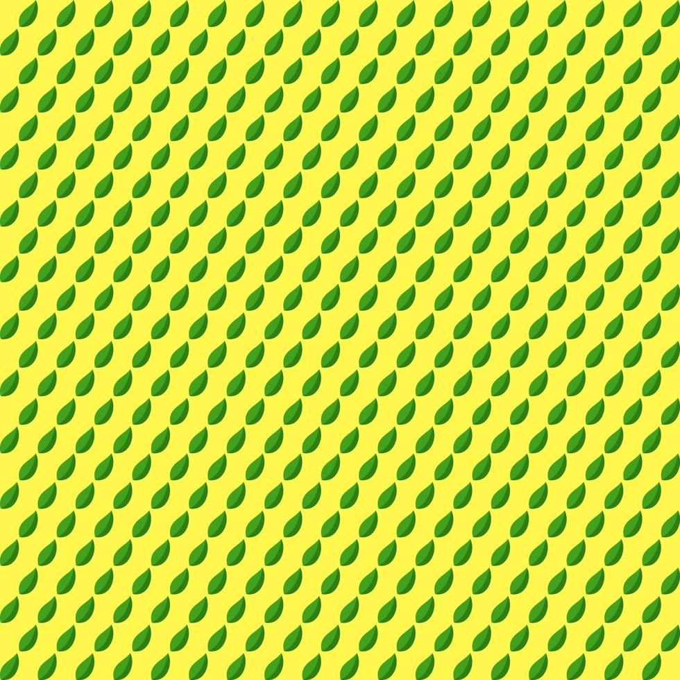 Seamless patterned background of green leaves vector