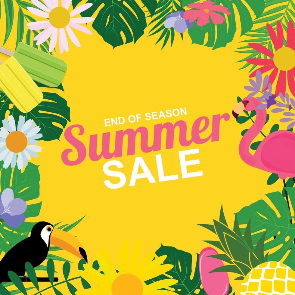 Abstract Summer Sale Background vector