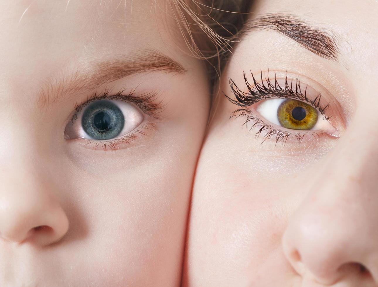 hermosos ojos naturales foto