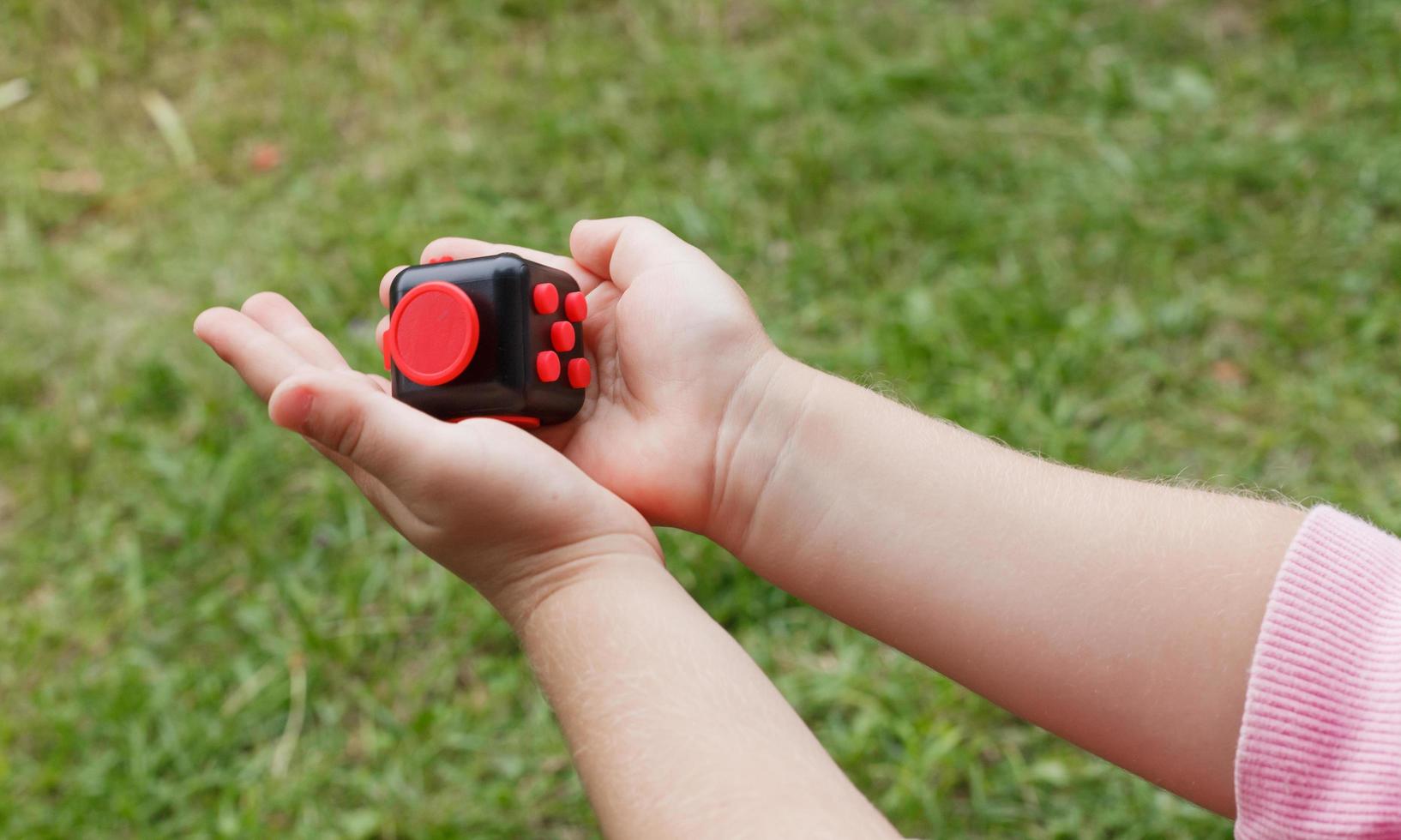 Holding cube fidget photo