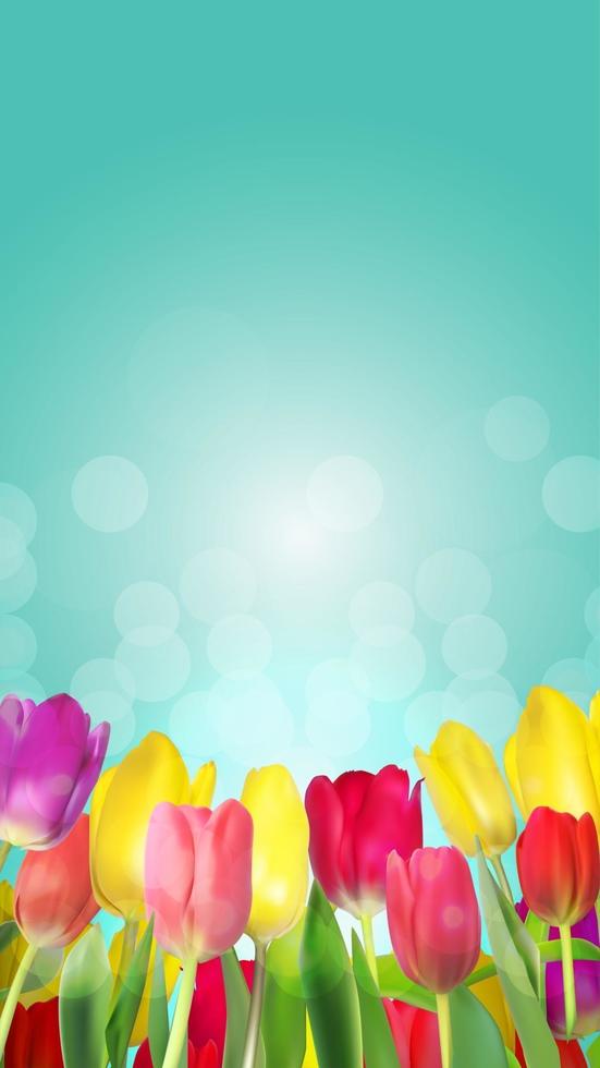 Abstract Design Flower Background Vector Illustration