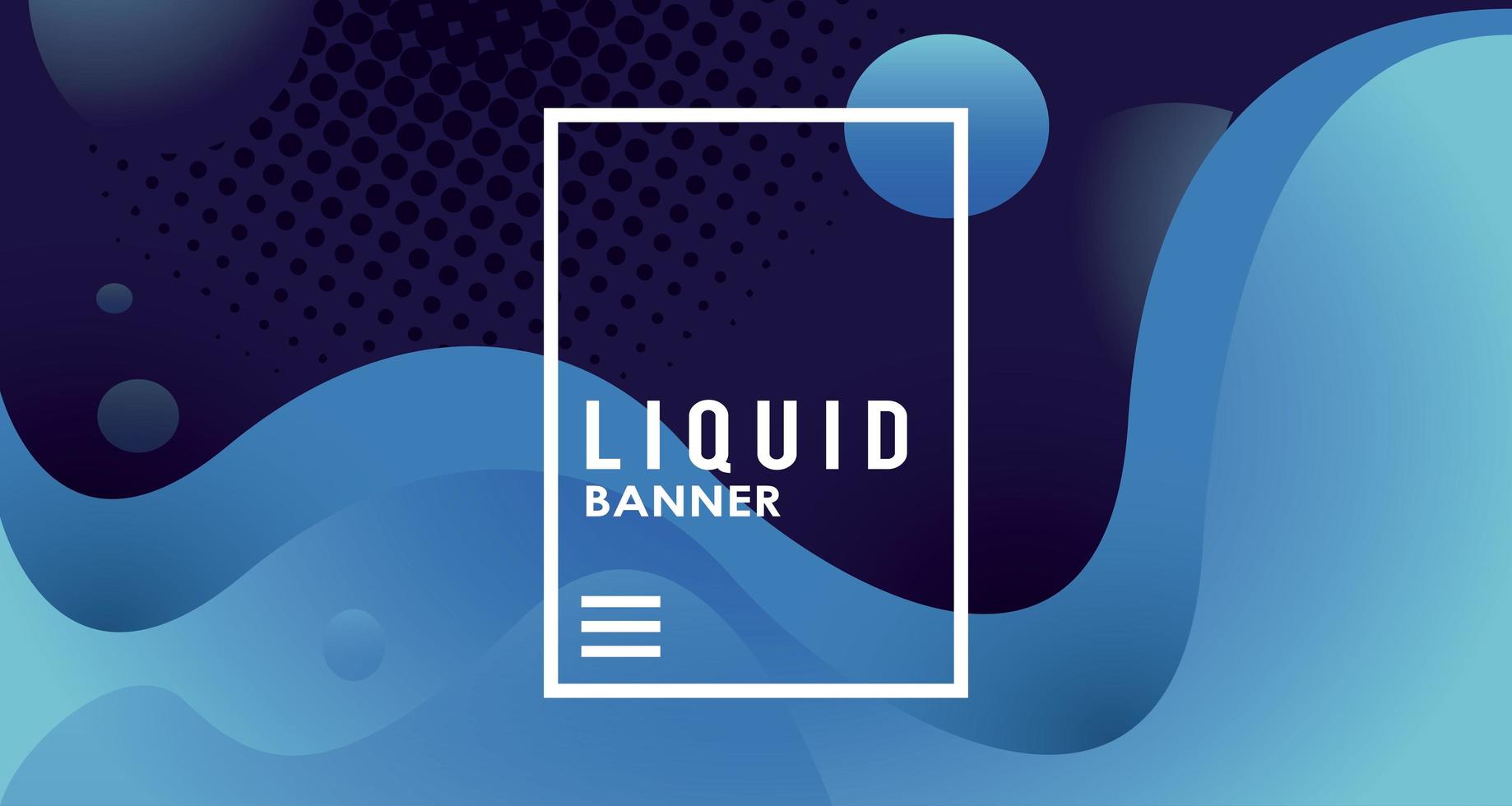 liquid and waves colorful banner vector