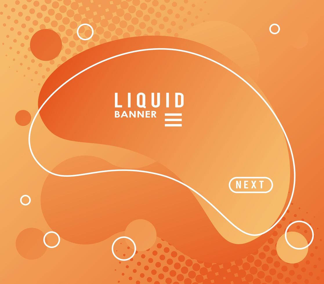 liquid and waves colorful banner vector